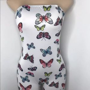 Summer Women Off-Shoulder Short Jumpsuit White